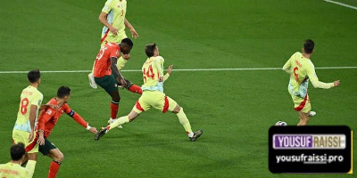 احصائيات الشوط الاول من مباراة اسبانيا و البرتغال