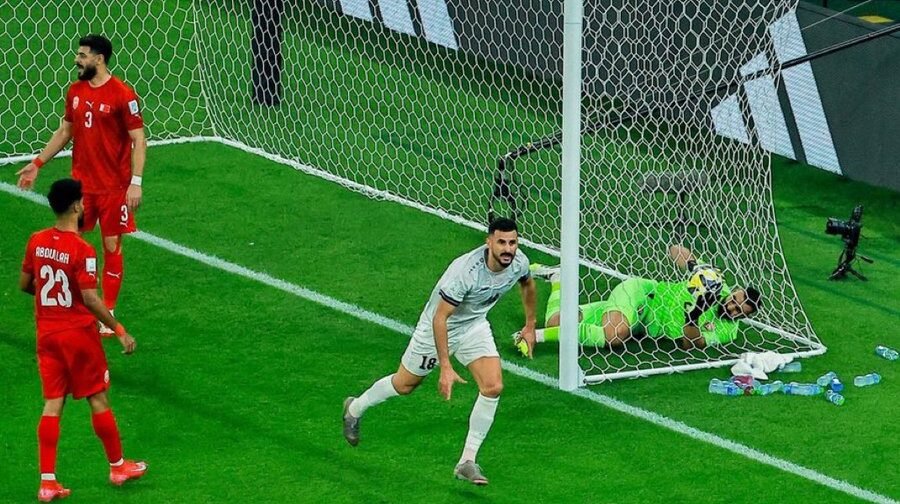 العراق يتفوق على البحرين في كأس العرب