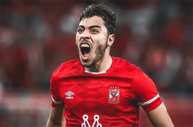 إصابة أكرم توفيق لاعب الأهلي في مباراة كيتارا