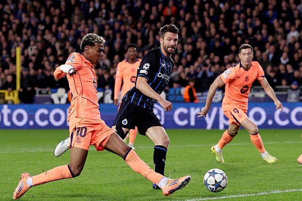 تعادل دراماتيكي لبرشلونة مع كلوب بروج