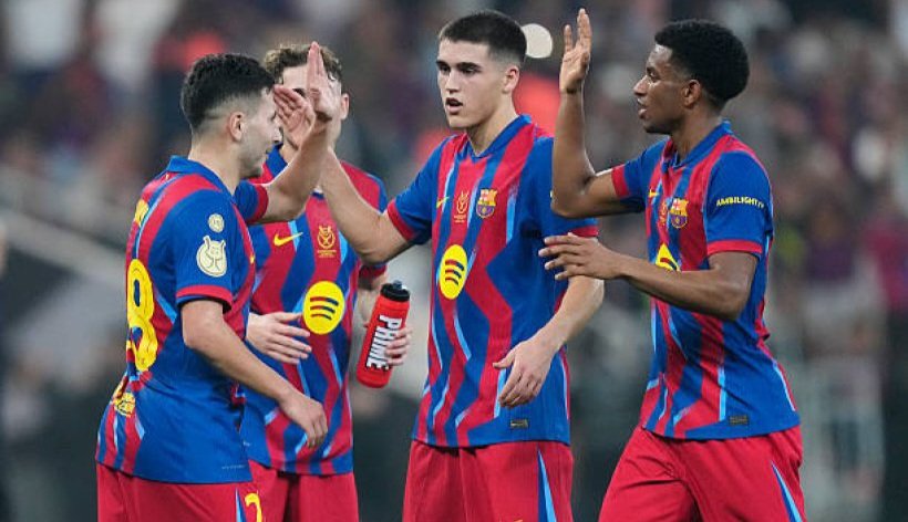 برشلونة يقسو على أتلتيك بلباو بـ 5 أهداف نظيفة ويحجز مقعده في نهائي السوبر الإسباني